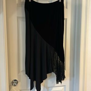 Black After-five MIDI Skirt, XL